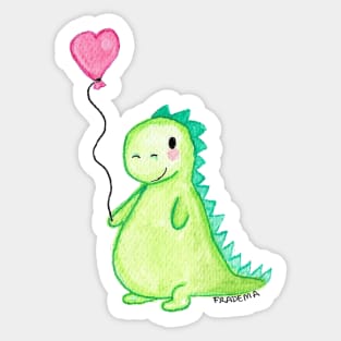Dino is almost magical Sticker